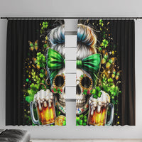 Rose Skull Window Curtain No Matter How Much I Try To Be Fucking Nice - Wonder Print Shop