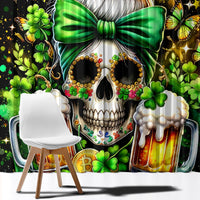 Rose Skull Window Curtain No Matter How Much I Try To Be Fucking Nice - Wonder Print Shop