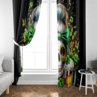 Rose Skull Window Curtain No Matter How Much I Try To Be Fucking Nice - Wonder Print Shop