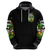 Rose Skull Zip Hoodie No Matter How Much I Try To Be Fucking Nice - Wonder Print Shop