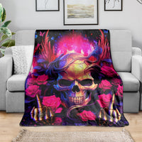 Rose Skull Blanket No Matter How Much I Try To Be Fucking Nice