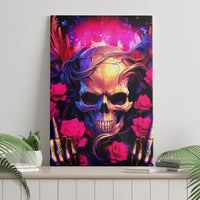 Rose Skull Canvas Wall Art No Matter How Much I Try To Be Fucking Nice - Wonder Print Shop