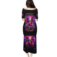 Rose Skull Family Matching Puletasi and Hawaiian Shirt No Matter How Much I Try To Be Fucking Nice - Wonder Print Shop