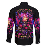 Rose Skull Family Matching Summer Maxi Dress and Hawaiian Shirt No Matter How Much I Try To Be Fucking Nice - Wonder Print Shop