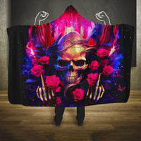 Rose Skull Hooded Blanket No Matter How Much I Try To Be Fucking Nice