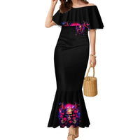 Rose Skull Mermaid Dress No Matter How Much I Try To Be Fucking Nice - Wonder Print Shop
