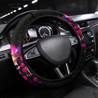 Rose Skull Steering Wheel Cover No Matter How Much I Try To Be Fucking Nice - Wonder Print Shop