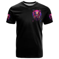 Rose Skull T Shirt No Matter How Much I Try To Be Fucking Nice - Wonder Print Shop