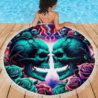 Twin Skull Beach Blanket Don't Try Figure Me out I'm A Special Kind Of Twisted - Wonder Print Shop