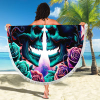 Twin Skull Beach Blanket Don't Try Figure Me out I'm A Special Kind Of Twisted - Wonder Print Shop
