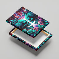 Twin Skull Canvas Wall Art Don't Try Figure Me out I'm A Special Kind Of Twisted - Wonder Print Shop