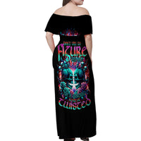 Twin Skull Family Matching Off Shoulder Maxi Dress and Hawaiian Shirt Don't Try Figure Me out I'm A Special Kind Of Twisted - Wonder Print Shop