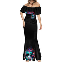 Twin Skull Mermaid Dress Don't Try Figure Me out I'm A Special Kind Of Twisted - Wonder Print Shop