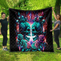 Twin Skull Quilt Don't Try Figure Me out I'm A Special Kind Of Twisted - Wonder Print Shop