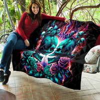 Twin Skull Quilt Don't Try Figure Me out I'm A Special Kind Of Twisted - Wonder Print Shop