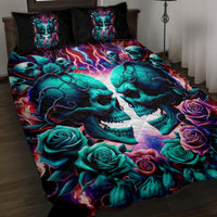 Twin Skull Quilt Bed Set Don't Try Figure Me out I'm A Special Kind Of Twisted - Wonder Print Shop