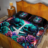 Twin Skull Quilt Bed Set Don't Try Figure Me out I'm A Special Kind Of Twisted - Wonder Print Shop