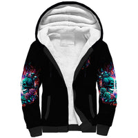 Twin Skull Sherpa Hoodie Don't Try Figure Me out I'm A Special Kind Of Twisted - Wonder Print Shop