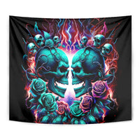 Twin Skull Tapestry Don't Try Figure Me out I'm A Special Kind Of Twisted - Wonder Print Shop