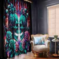 Twin Skull Window Curtain Don't Try Figure Me out I'm A Special Kind Of Twisted - Wonder Print Shop