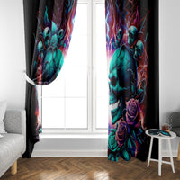 Twin Skull Window Curtain Don't Try Figure Me out I'm A Special Kind Of Twisted - Wonder Print Shop