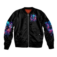 Flame Skull Bomber Jacket While You Are Talking Behind My Back Freel Free To Bend Down And Kiss My Ass - Wonder Print Shop