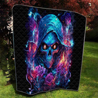 Flame Skull Quilt While You Are Talking Behind My Back Freel Free To Bend Down And Kiss My Ass - Wonder Print Shop