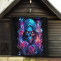 Flame Skull Quilt While You Are Talking Behind My Back Freel Free To Bend Down And Kiss My Ass - Wonder Print Shop