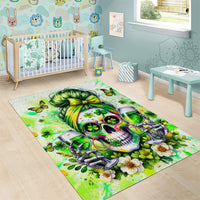 Irish Skull Area Rug Drink Up Bitch - Wonder Print Shop