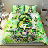 Irish Skull Bedding Set Drink Up Bitch - Wonder Print Shop