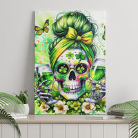 Irish Skull Canvas Wall Art Drink Up Bitch - Wonder Print Shop