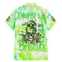 Irish Skull Family Matching Mermaid Dress and Hawaiian Shirt Drink Up Bitch - Wonder Print Shop