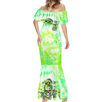 Irish Skull Mermaid Dress Drink Up Bitch - Wonder Print Shop