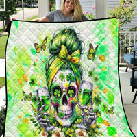 Irish Skull Quilt Drink Up Bitch - Wonder Print Shop