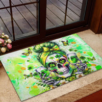 Irish Skull Rubber Doormat Drink Up Bitch - Wonder Print Shop