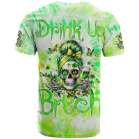 Irish Skull T Shirt Drink Up Bitch - Wonder Print Shop