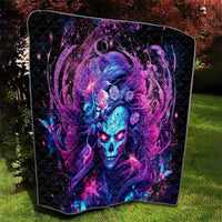 Lady Skull Quilt I'm Not Anti Social I'm Just Not User Friendly - Wonder Print Shop