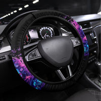 Lady Skull Steering Wheel Cover I'm Not Anti Social I'm Just Not User Friendly - Wonder Print Shop