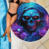 Flame Skull Beach Blanket Its Not How Crazy I Am But How Much I enjoy It That Makes Me Dangeous - Wonder Print Shop