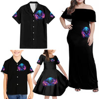 Flame Skull Family Matching Off Shoulder Maxi Dress and Hawaiian Shirt Its Not How Crazy I Am But How Much I enjoy It That Makes Me Dangeous - Wonder Print Shop