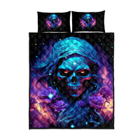 Flame Skull Quilt Bed Set Its Not How Crazy I Am But How Much I enjoy It That Makes Me Dangeous - Wonder Print Shop