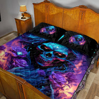 Flame Skull Quilt Bed Set Its Not How Crazy I Am But How Much I enjoy It That Makes Me Dangeous - Wonder Print Shop