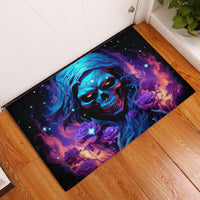 Flame Skull Rubber Doormat Its Not How Crazy I Am But How Much I enjoy It That Makes Me Dangeous - Wonder Print Shop