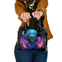 Flame Skull Shoulder Handbag Its Not How Crazy I Am But How Much I enjoy It That Makes Me Dangeous