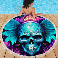 Fairy Skull Beach Blanket In My Next Life I Want To Be The Karme Fairy - Wonder Print Shop