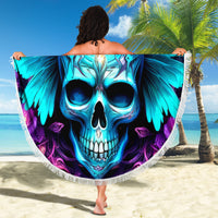 Fairy Skull Beach Blanket In My Next Life I Want To Be The Karme Fairy - Wonder Print Shop
