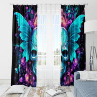 Fairy Skull Window Curtain In My Next Life I Want To Be The Karme Fairy - Wonder Print Shop