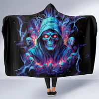 Reaper Skull Hooded Blanket When I Was Born The Devil Said Oh Shit Competition