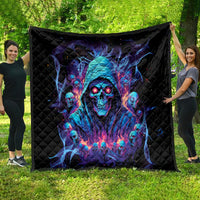 Reaper Skull Quilt When I Was Born The Devil Said Oh Shit Competition - Wonder Print Shop