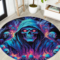 Reaper Skull Round Carpet When I Was Born The Devil Said Oh Shit Competition